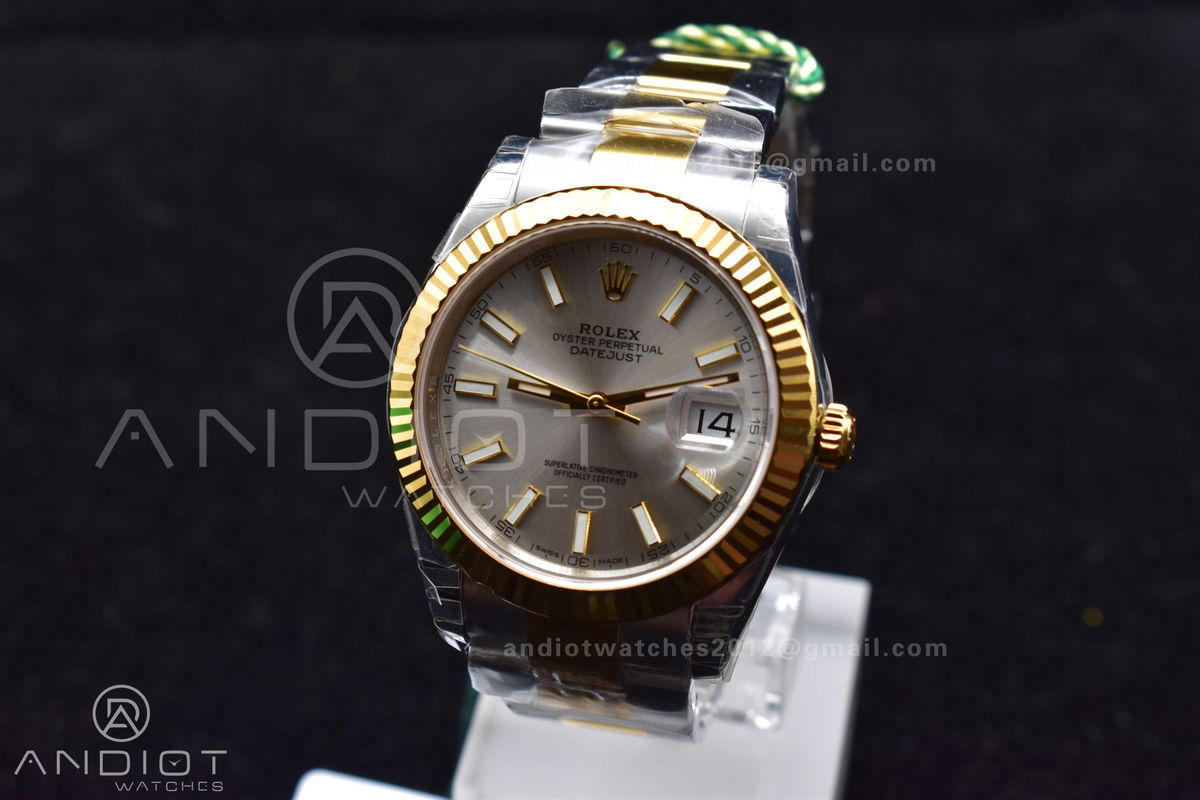 DateJust 41 126333 904L SS/YG VSF 1:1 Best Edition Silver Dial on Oyster Bracelet VS3235